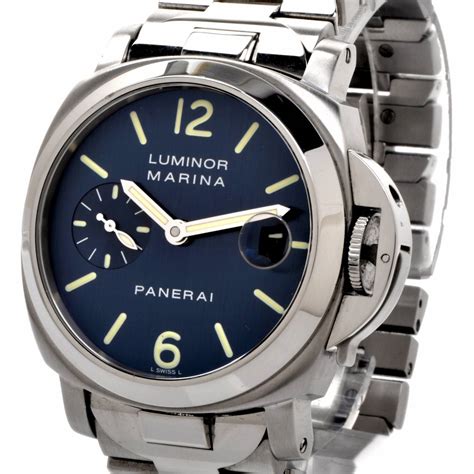 panerai luminor automatic blue|panerai automatic luminor marina officine.